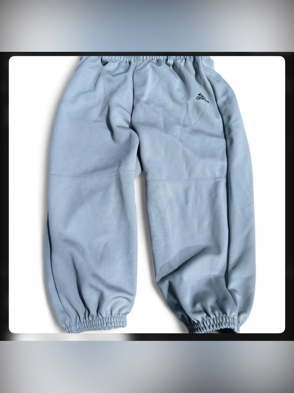 adidas Kids Light Blue Fleece Jogger Pants